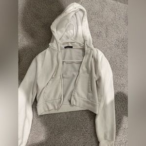 Brandy Melville white cropped jacket